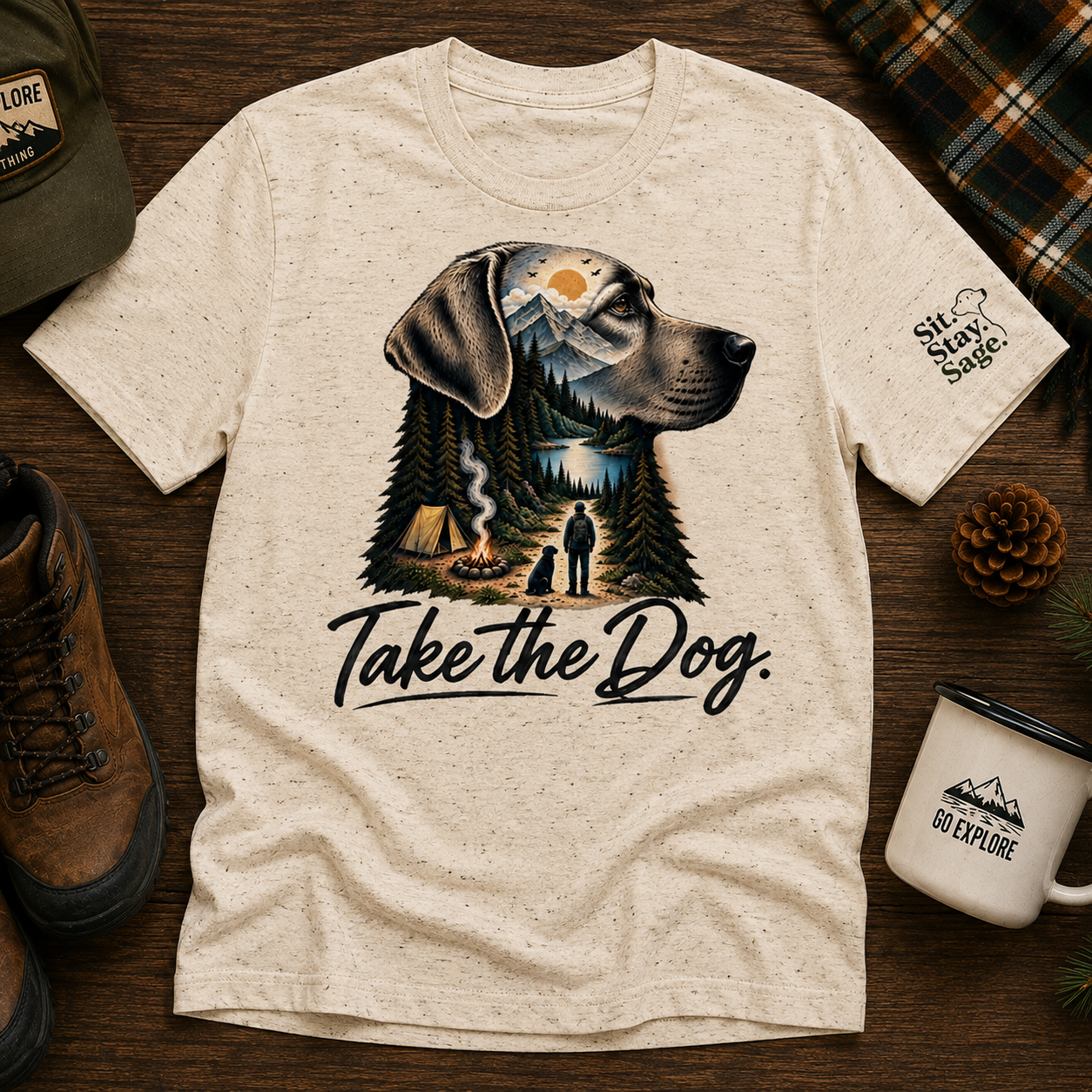 Take the Dog Adventure Tee